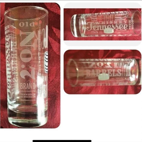 Set 5 Jack Daniel’s Highball 6” 10oz Etched Glasses 4 plus 1 Distillery Glass - Picture 1 of 5